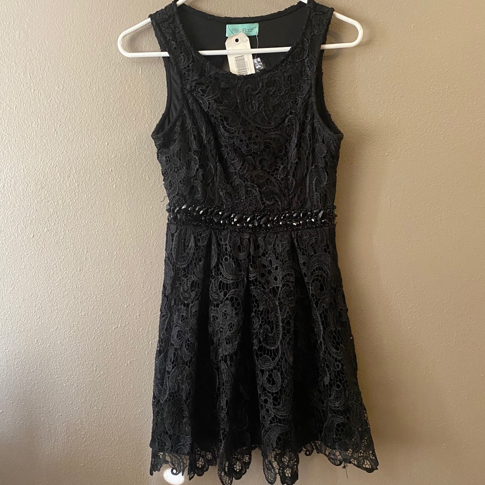 Black lace dress